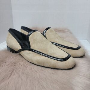 Donald Pliner Women's Rezza Smoking Slip-On Loafers Shoes Size 8.5